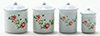 Dollhouse Miniature Canister Set, White