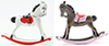 Dollhouse Miniature Rocking Horse, Assorted