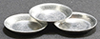 Dollhouse Miniature Aluminum Pie Pans, 3pc