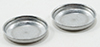 Dollhouse Miniature Aluminum Layer Cake Pans, 2pc