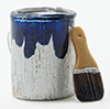 Paint Can and Brush Set, Blue
