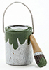 Paint Can and Brush Set, Green