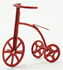 Dollhouse Miniature Red Tricycle