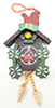 Dollhouse Miniature Painted Cuckoo Clock