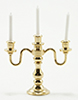 Dollhouse Miniature 3-Arm Candelabra