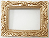 Dollhouse Miniature Antique Gold Frame