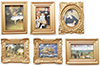 Dollhouse Miniature Framed Picture Frame (Assorted)