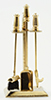Dollhouse Miniature Brass Fireplace Accessories