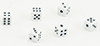 Dice, White, 6pk