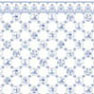Dollhouse Miniature Wallpaper: Dutch Tile, Blue On White