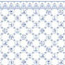 Dollhouse Miniature Wallpaper: Dutch Tile, Blue On White