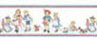 Dollhouse Miniature Border: Children, On White