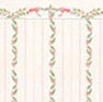 Dollhouse Miniature Wallpaper: Christmas Stripes