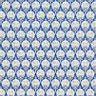 Dollhouse Miniature Wallpaper: Ottoman-Blue