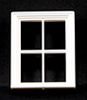 Victorian Window, 4 Pane, 1/24th Scale