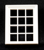 Victorian Window, 12 Pane, 1/24th Scale