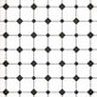 Dollhouse Miniature Wallpaper:1/2" Scale Diamond Tiles, Black & White