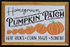 Homegrown Pumpkin Patch Picture, Oak Frame