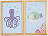 Under the Sea Picture Set A, 2 Pieces