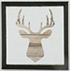 Deer Picture, 1 Piece, Black Frame