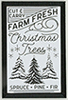 Farm Fresh Christmas Trees Picture, 1 Piece, Black Frame