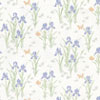 Dollhouse Miniature Wallpaper, Mini Iris, Lilac