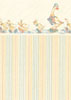 Dollhouse Miniature Wallpaper, Dapper Ducks, Cream