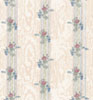 Dollhouse Miniature Wallpaper, Reflections, Cream (Rose)