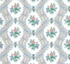 Dollhouse Miniature Wallpaper, Ogee Lace, White (Peach)