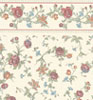 Dollhouse Miniature Wallpaper, Raffina, Cream (Rose)