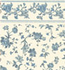 Dollhouse Miniature Wallpaper, Raffina, Blue