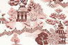 Dollhouse Miniature Wallpaper, China Grove Burgundy