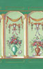 Dollhouse Miniature Wallpaper, French Bouquet Celery