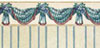 Dollhouse Miniature Wallpaper, Benjamin's Swag (Blue)