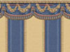 Dollhouse Miniature Wallpaper Tara, Blue