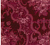 Dollhouse Miniature Wallpaper, English Rose, Burgundy