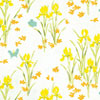 Dollhouse Miniature Wallpaper, Iris, Yellow
