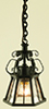 Dollhouse Miniature Ornate Hanging Iron Lamp