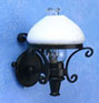 Dollhouse Miniature Americana Sconce, White Globe