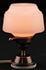 Dollhouse Miniature Ceiling Light, Frosted Bronze Vintage Semi-Flush