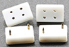 Dollhouse Miniature Petite, Double Wall Outlets, 4/Pk