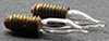 Dollhouse Miniature Flame Tip, Screw Base Bulb, 12V, 4/Pk