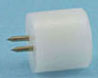Dollhouse Miniature Large White 12V Pin-In Ceiling Globe