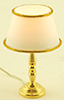 Dollhouse Miniature Table Lamp, Gold Base