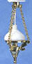 Dollhouse Miniature 3-Chain Chandelier