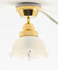 Dollhouse Miniature Ceiling Lamp, Large Tulip