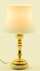 Dollhouse Miniature Beveled Shade Table Lamp