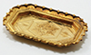 Dollhouse Miniature Brass Tray