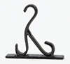 Dollhouse Miniature Plant Hook-Black