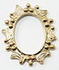 Dollhouse Miniature Oval Frame